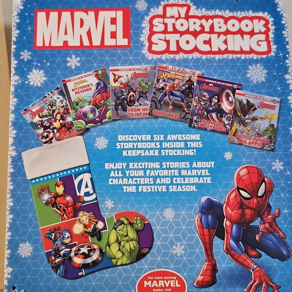 MARVEL MY STORYBOOK STOCKING: NEW WITH TAGS